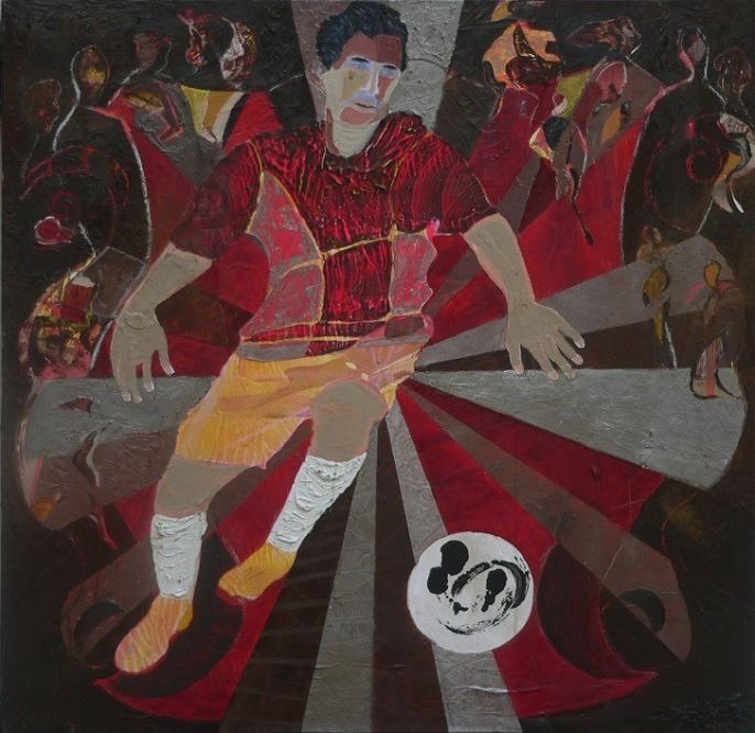 Art contemporain MESSI              par le peintre DIAKO